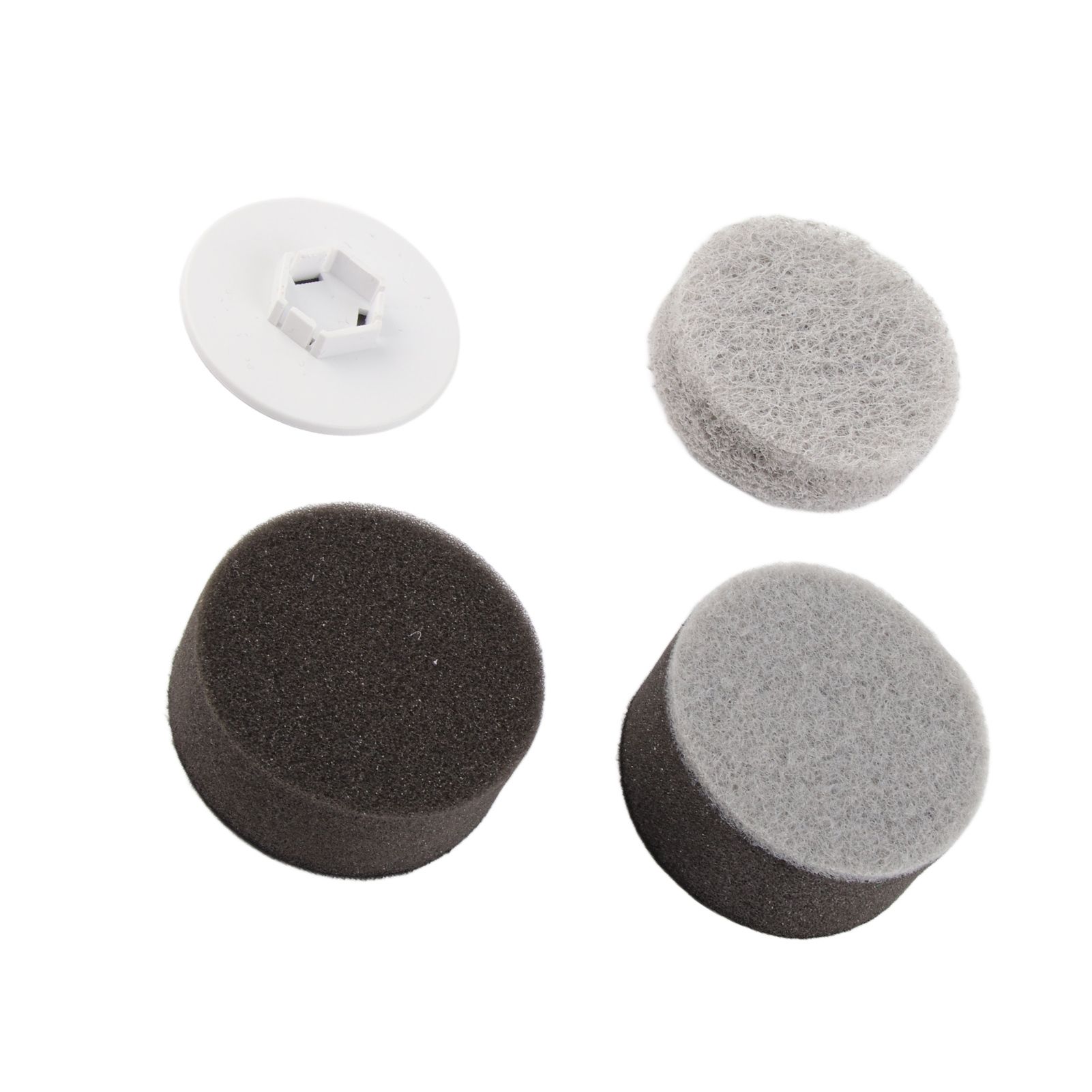 3PCS Electric Spin Scrubber Head Cordless Cleaning Scrubber Brush Head for Replacement Coarse Fiber, Sponge, Cleaning Cloth, Base — image 4