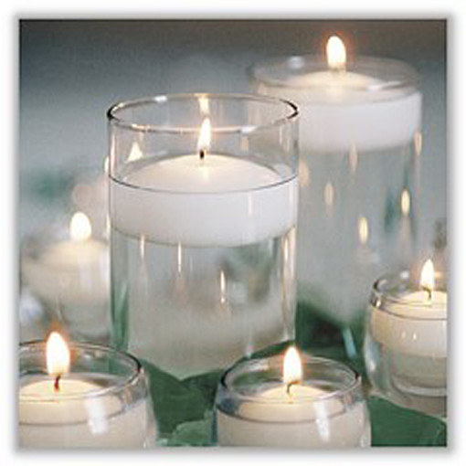 20 Pack of 4 Hour White Floating Candles - 4cm diameter - wedding party decoration — image 4
