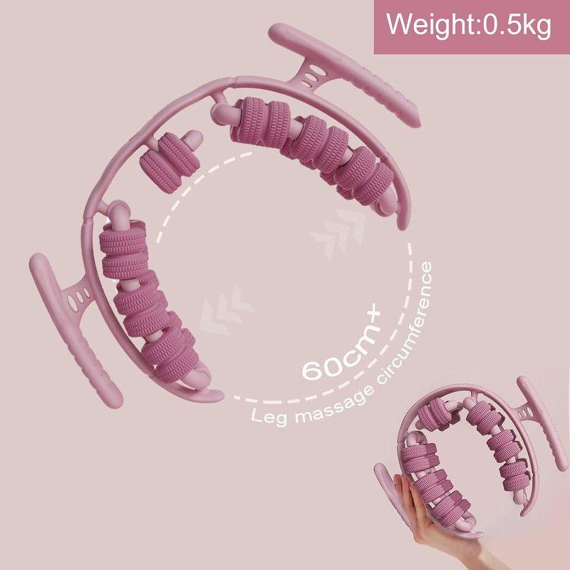 Lymphatic Drainage Massager,Cellulite Massage Roller,Body Sculpting Machine,Thighs Massager, Manual Leg Roller,Relaxing Muscles,360 °28 Wheels Anti Cellulite — image 4