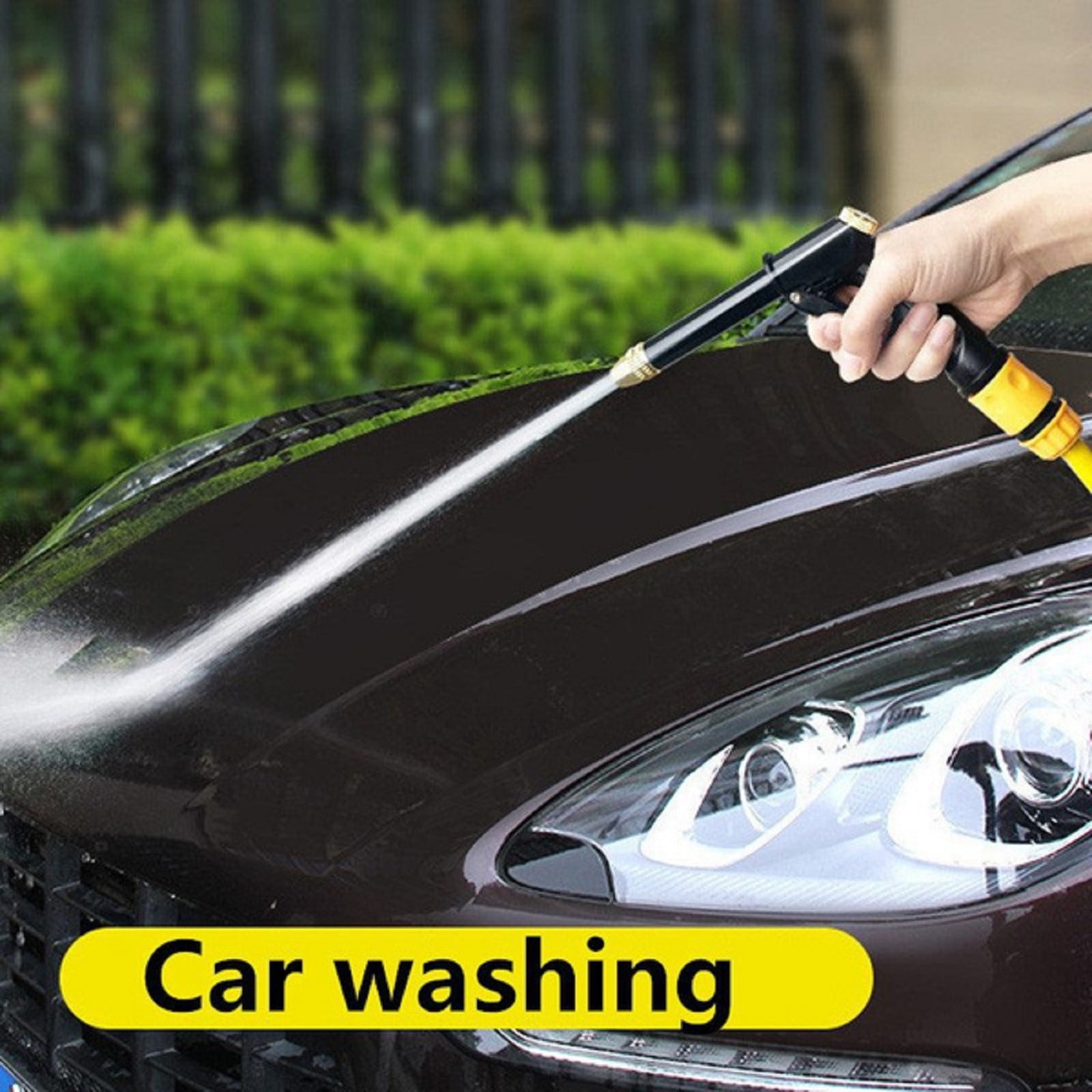 High Pressure Spray Water Gun Washing Garden Watering Hose Nozzle Sprinkler Car Cleaning Wash Tool Kits Auto Washer Black โ image 6