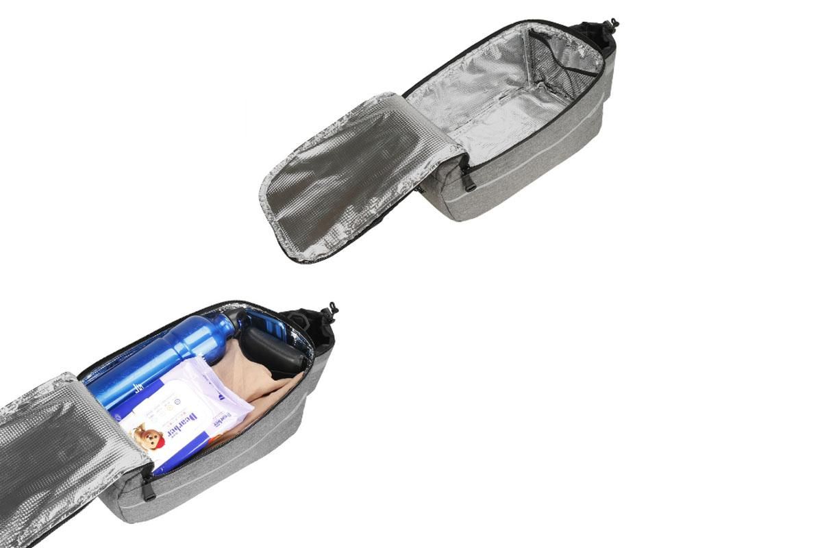 Cycling Rear Rack Water-resistant Storage Bottle Luggage Bag Bike Rear Pannier Bag - Grey โ image 5