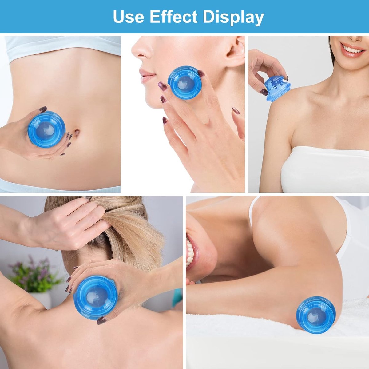 Cellulite cups - Cupping set of 4 pieces - Cupping cups - Full body - Cellulite Massage Device - Vacuum Silicone Cupping set - Cellulite Massage Cupping Cups — image 4