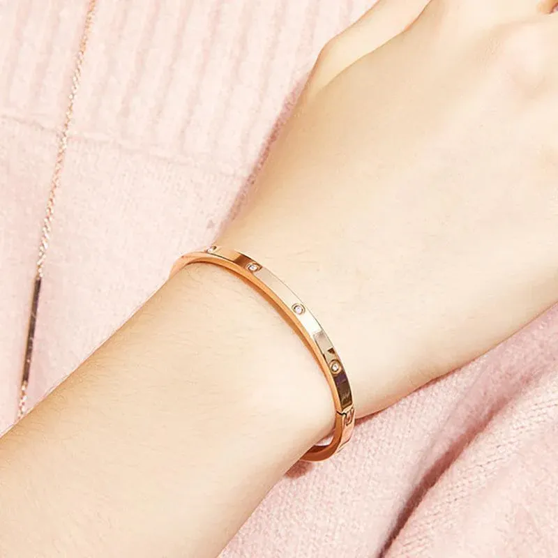 Men Women Titanium Stainless Steel Bracelet Bangle Cuff Party Simple Jewelry - Silver โ image 6