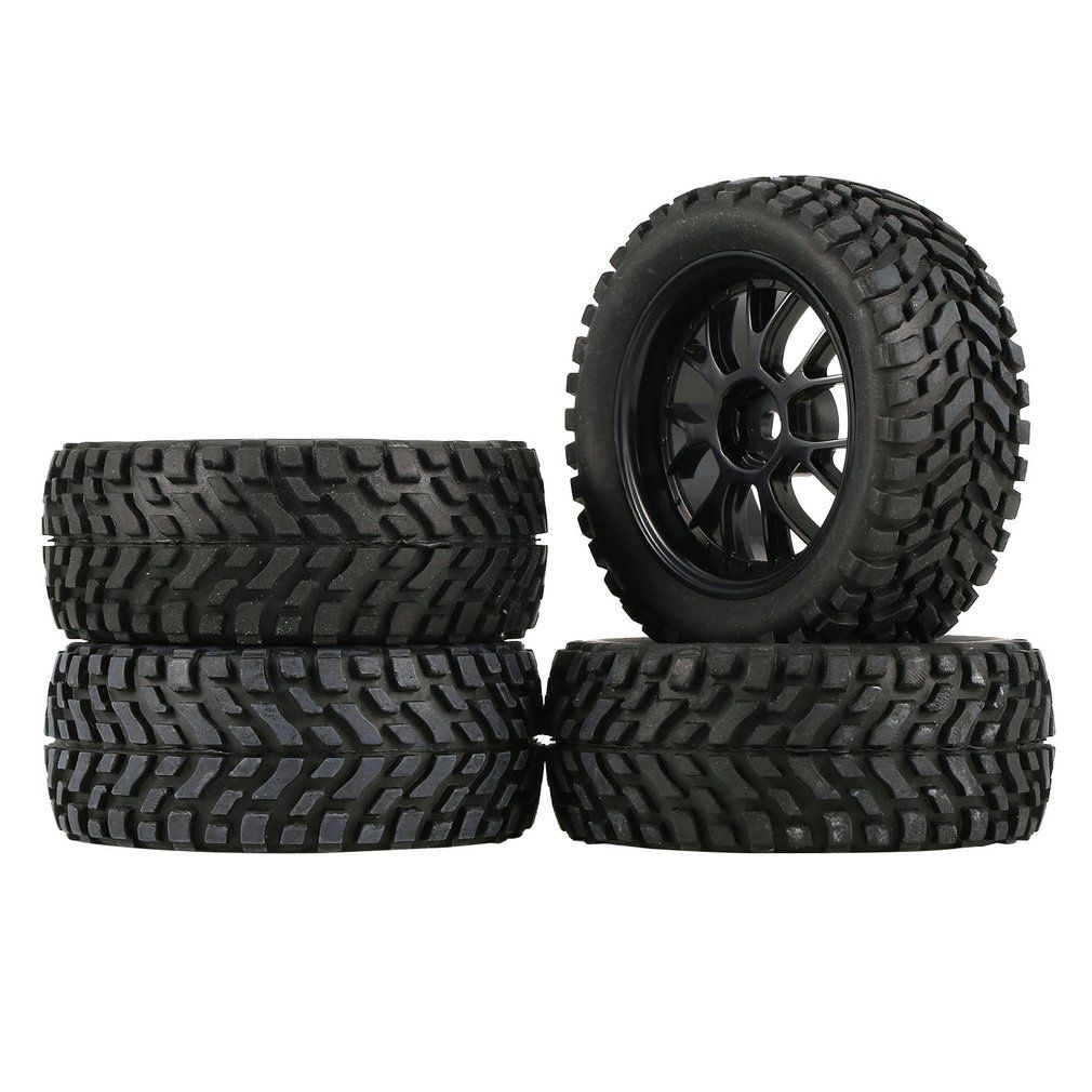 4PCS 2.95 Inch Rubber Butyl Rain Forest Mud Tire for MN99S HSP HPI Wltoys 144001 124018 124019 MN90