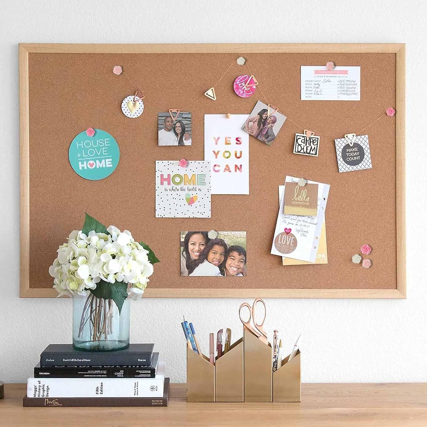 Push Pins for Cork Board - Cuttte 120pcs Decorative Push Pins with Case, Cute Thumb Tacks and Pushpins for Bulletin Board, 3 Colors Flower Pushpins โ image 5