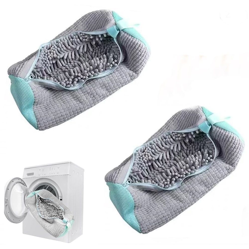Shoe Washing Machine Bag Laundry Shoe Bags for Washing Machine, 2Pcs Shoe Washing Bag Shoe Laundry Bag for Washer and Dryer Reusable Shoe Washing Bags — image 3