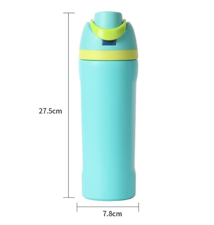 24oz White Large Thermal Water Bottle with Dual-Sipping Lid & Built-in Straw - Leak-Proof 304 Stainless Steel Outdoor Sports Flask — image 6
