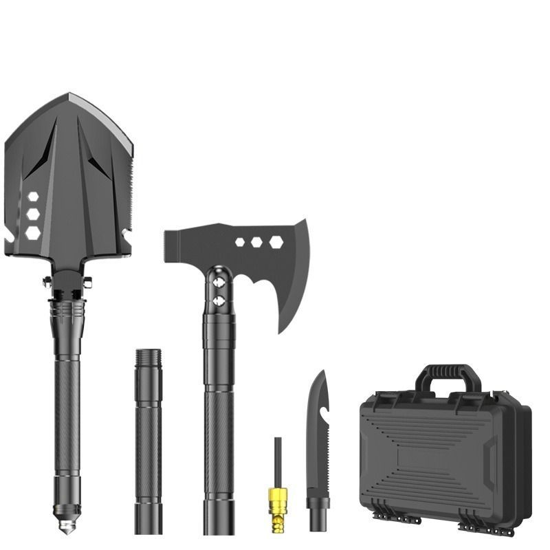 multifunctional entrenching shovel, axe set, outdoor camping, folding shovel, vehicle mounted tool, emergency kit, Australian outback, hiking tool, digging axe โ image 2
