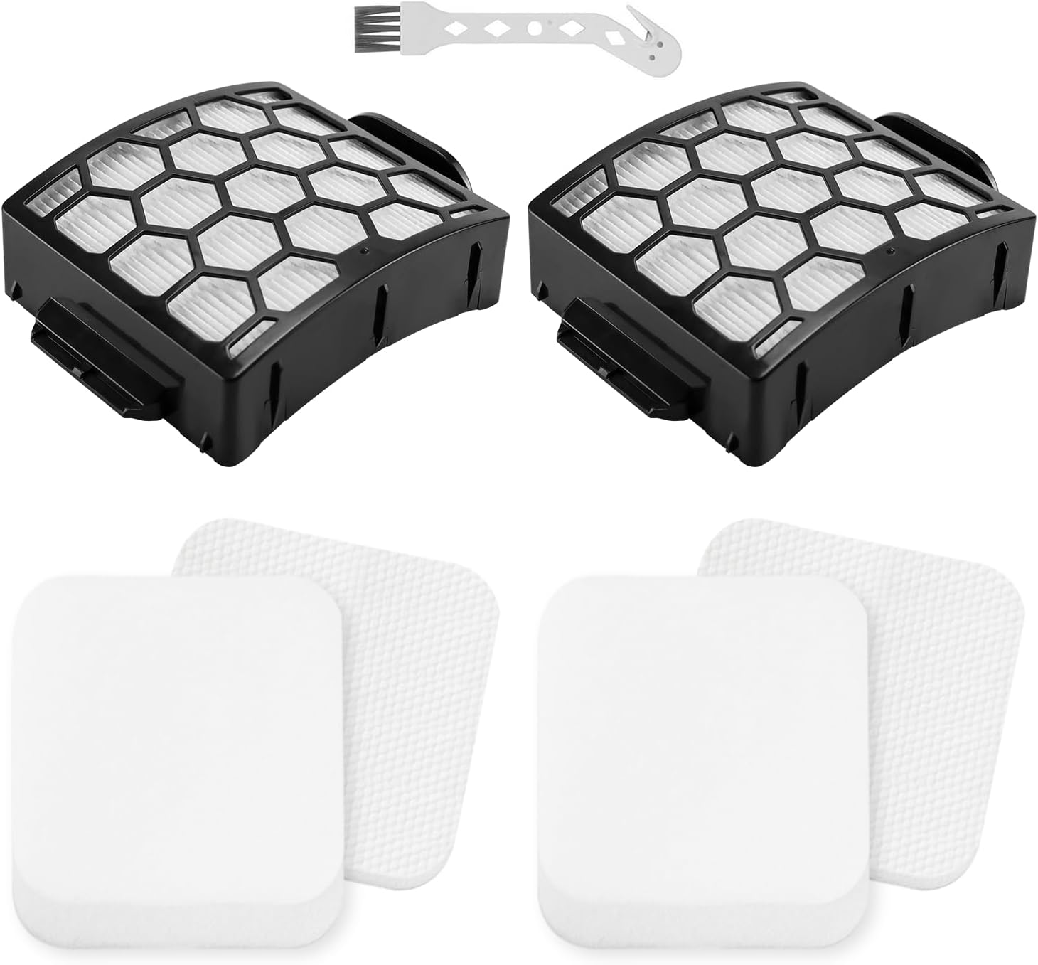 LA502 LA300 Filters Compatible with Shark Rotator Navigator Lift-Away ADV DuoClean PowerFins Upright Vacuum LA300 LA301 LA322 LA502 Replaces Part # XFFK320 &