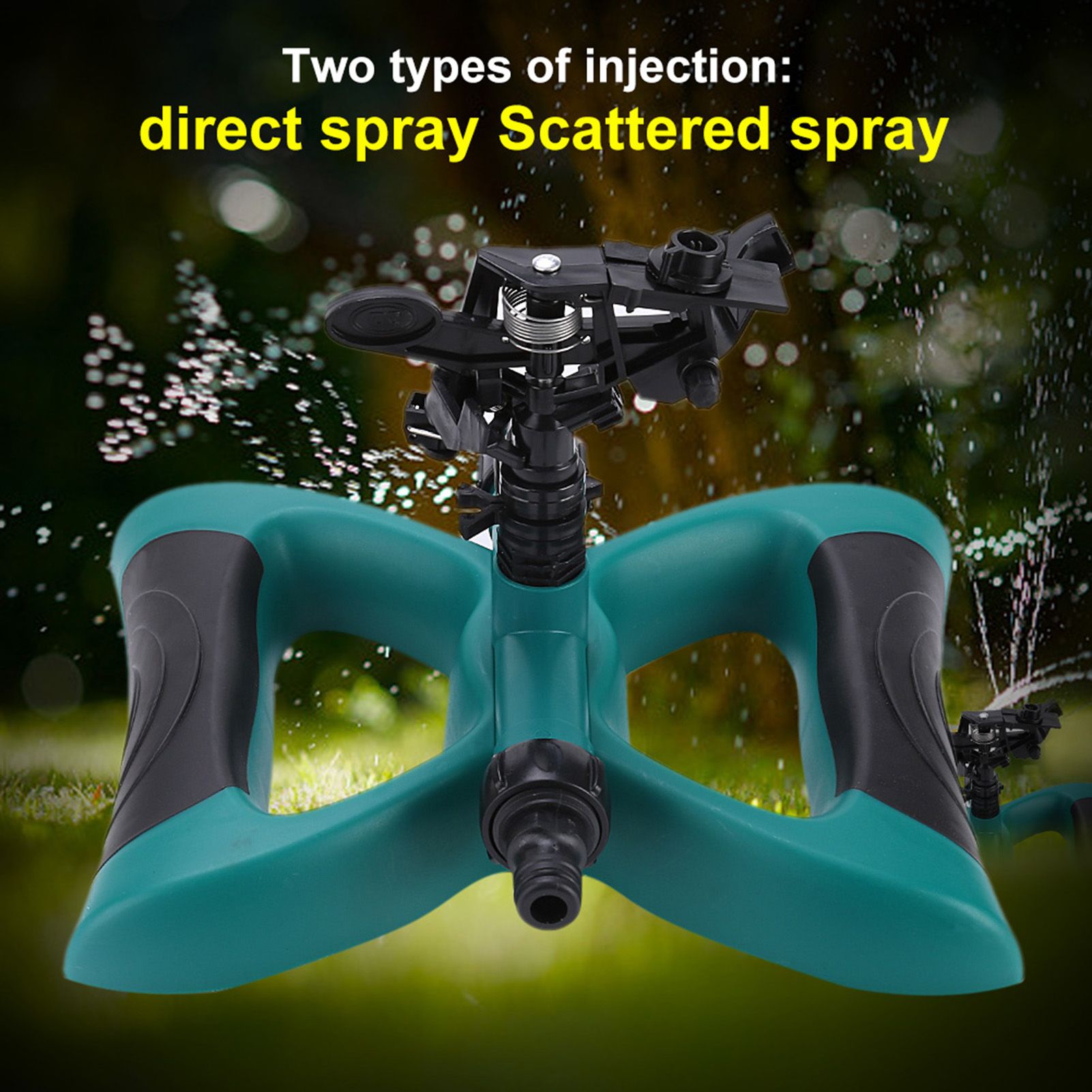 360° Fully Circle Rotating Watering Sprinkler Irrigation System Nozzle for Garden — image 4