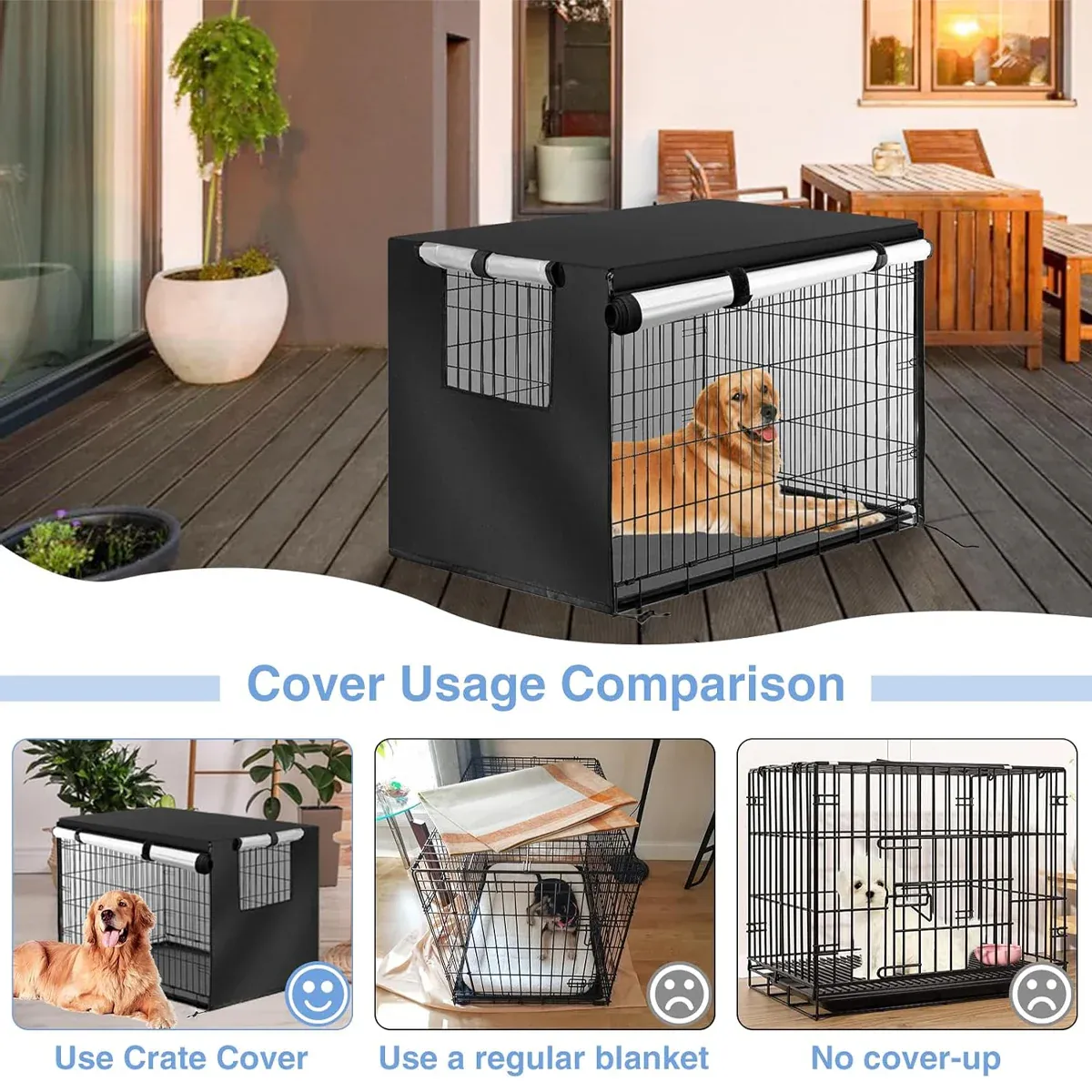 Oxford Cloth Pet Cover Outdoor Garden Yard Dog Dust Protector Waterproof Shield - XS โ image 5