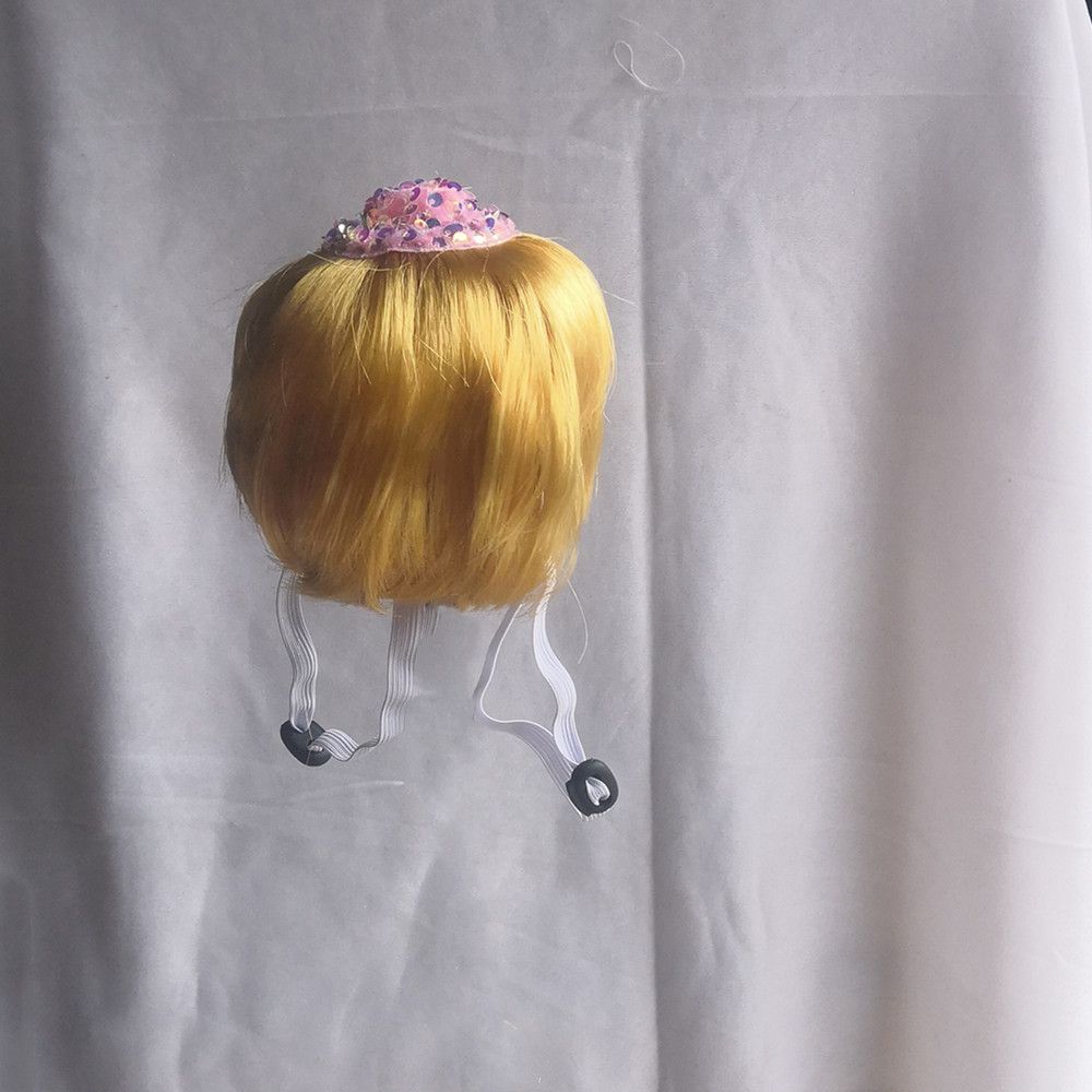 Pet Dog Cat Wig Gold Short Hair — image 3