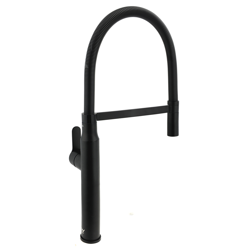 Matt Black Kitchen Sink Basin Mixer 360º Swivel Faucet Tap Pull Out Spout WELS — image 2
