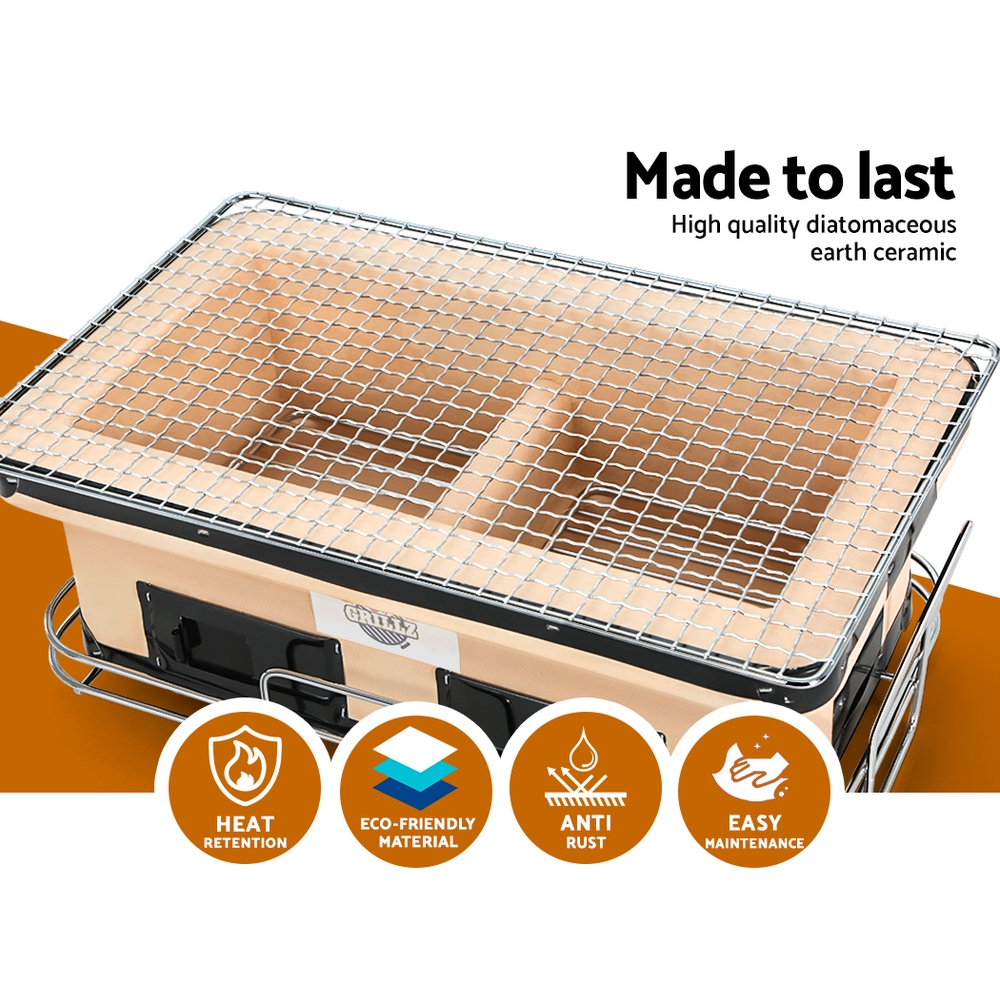 Grillz BBQ Grill Tabletop Charcoal Smoker — image 3