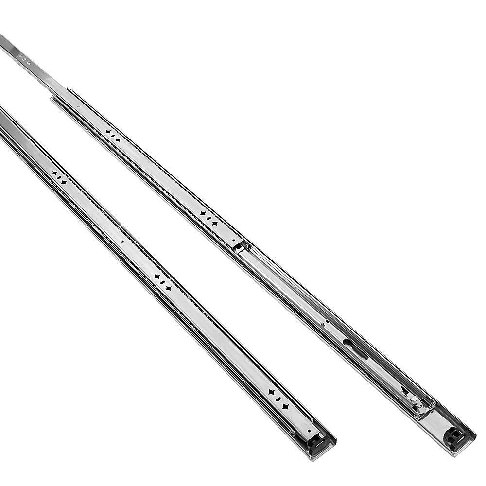 100cm Drawer Runners Pair – Heavy Duty 100kg Locking Slide Rails — image 6