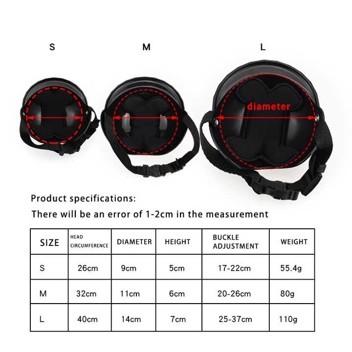 Size L Black Pet Helmet & Goggles Set - Adjustable Safety Gear for Dogs, UV Protection, Durable ABS Material, Stylish Outdoor Accessory โ image 6
