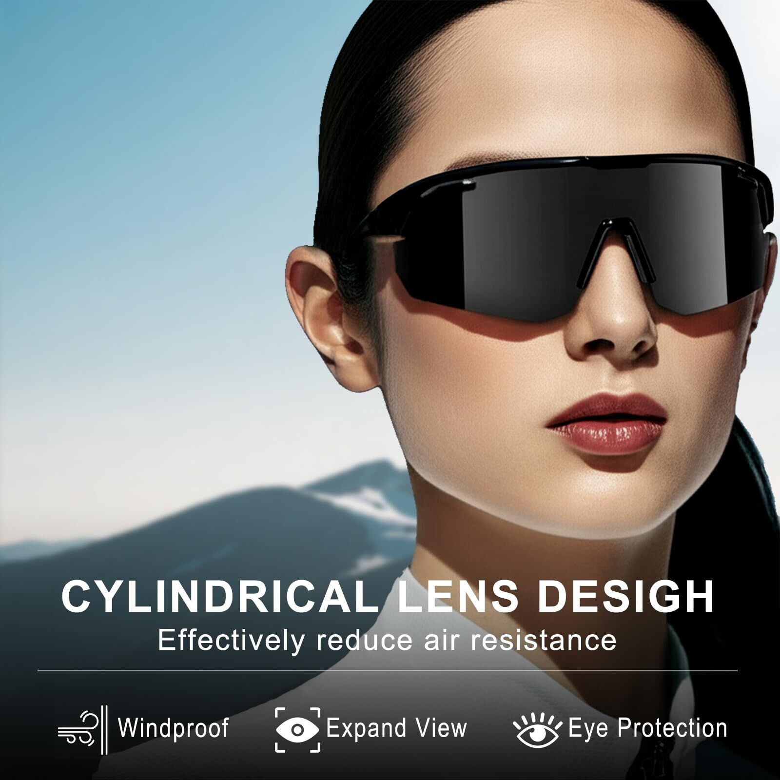 High-End Polarized Sports Sunglasses for Men Women โ UV400 Protection, Anti-Fog, Lightweight TR90 Frame, Removable Lens, Running, Fishing, Go โ image 6