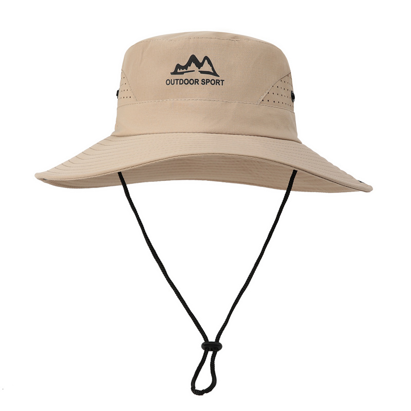 Wide Brim Sun Hat Waterproof UV Protection Boonie Bucket Cap Mesh Breathable for Fishing Hiking Camping Outdoor Dark Grey — image 2