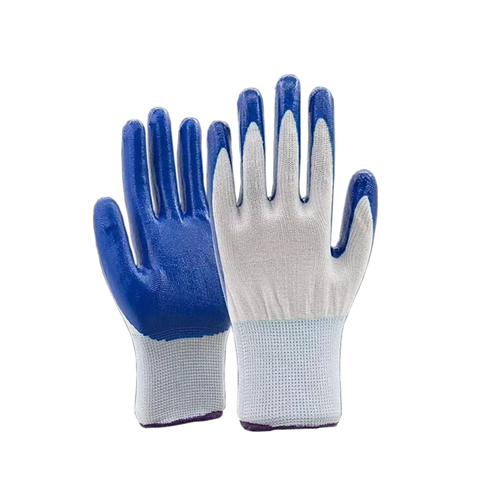 Nylon Rubber Latex Reinforced Dipped Wear-Resistant and Non-Slip Construction Work Gloves Garden Gloves for Women/Men Nitrile Coated Work Gloves for Gardening — image 2