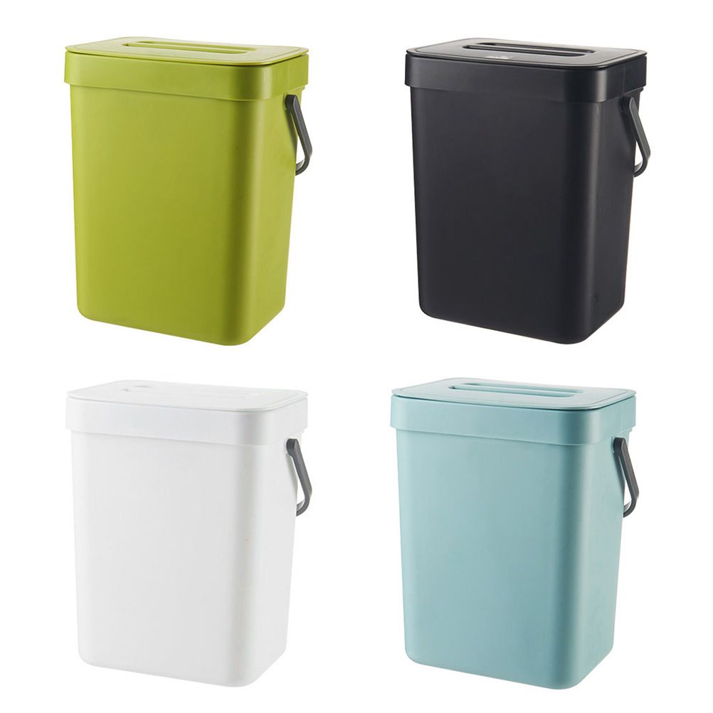 Small Kitchen Compost Bin 3L Kitchen Waste Bin Household Countertop Container with Lid for Rubbish Composter — image 6