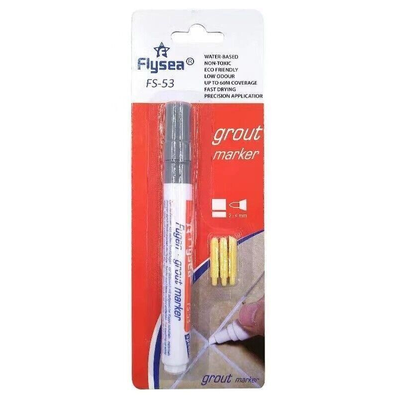 Tile Styling Pen Bathroom Floor Waterproof And Mildew Grout Marker Repair Pens - Grey