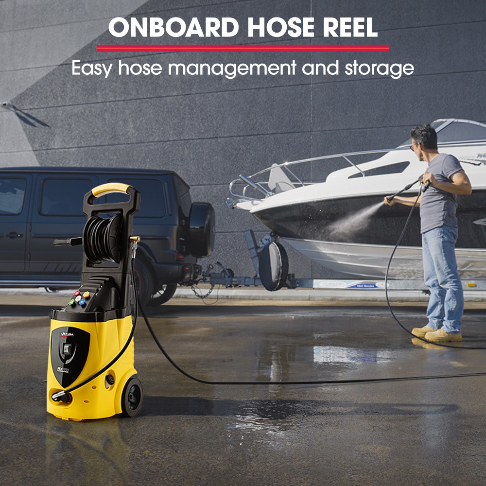 JET-USA RX550 Electric High Pressure Washer 3500PSI, 5 Nozzles, Spin & Wheel Brush, Deck Cleaner, Turbo Head, 10M Hose — image 2