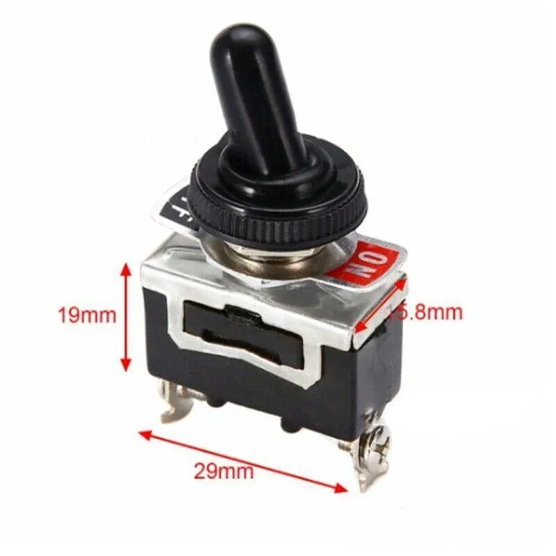 10PCS 12V Waterproof Toggle Switch SPST On Off for Car Dash Control Panel — image 3