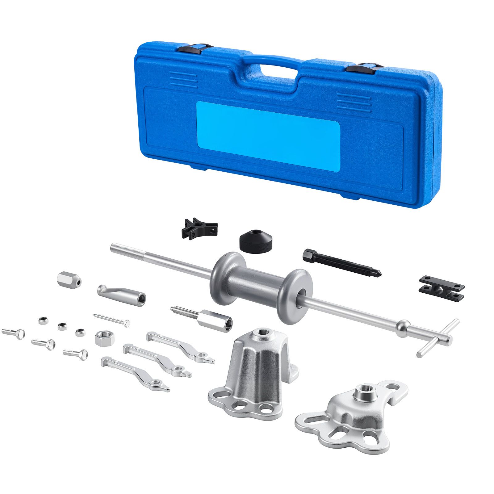 9-Way Slide Hammer Puller Set, 15PCS Front Wheel Hub Bearing Remover & Rear Wheel Axle Hub Dent Shaft Puller Tool Kit, Axle Bearing Puller Tool Kit and Slide