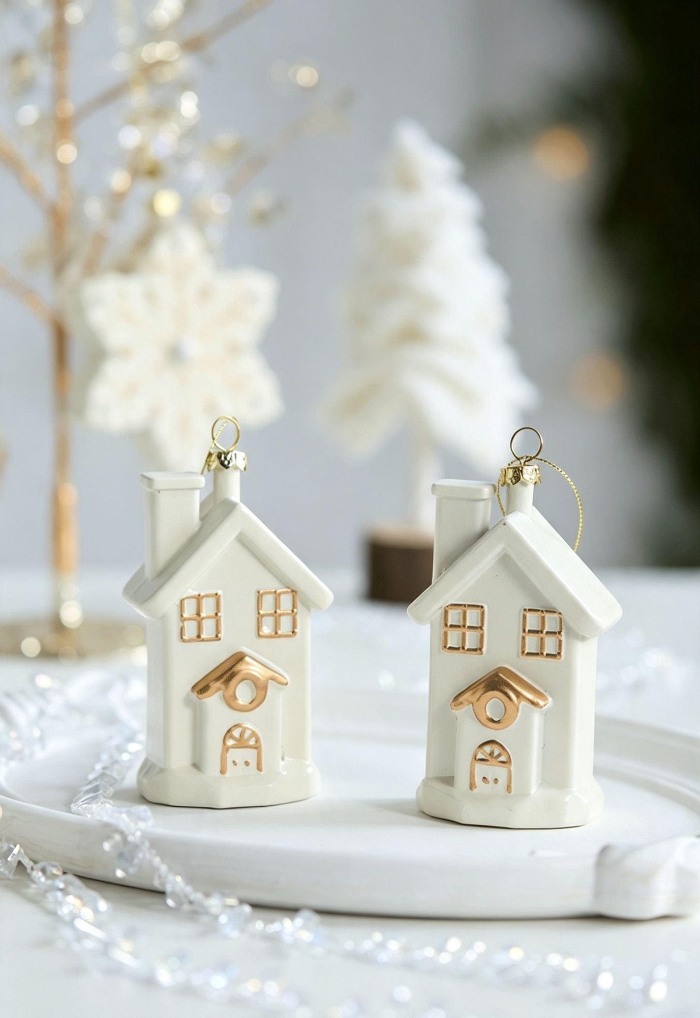 Halloween & Christmas Tree Hanging Ornament, Camper Van Design Pendant, Holiday Scene Decoration Prop — image 3