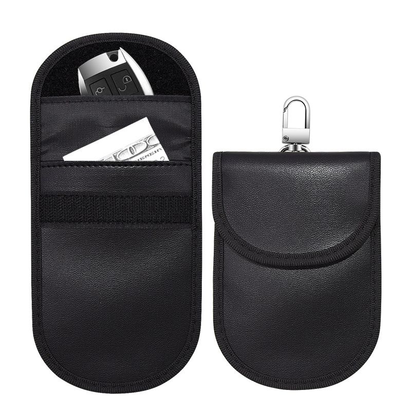 Chen Fu Shunyu Signal Shielding Bag Phone Car Key Zipper Black 14*10 cm โ image 5