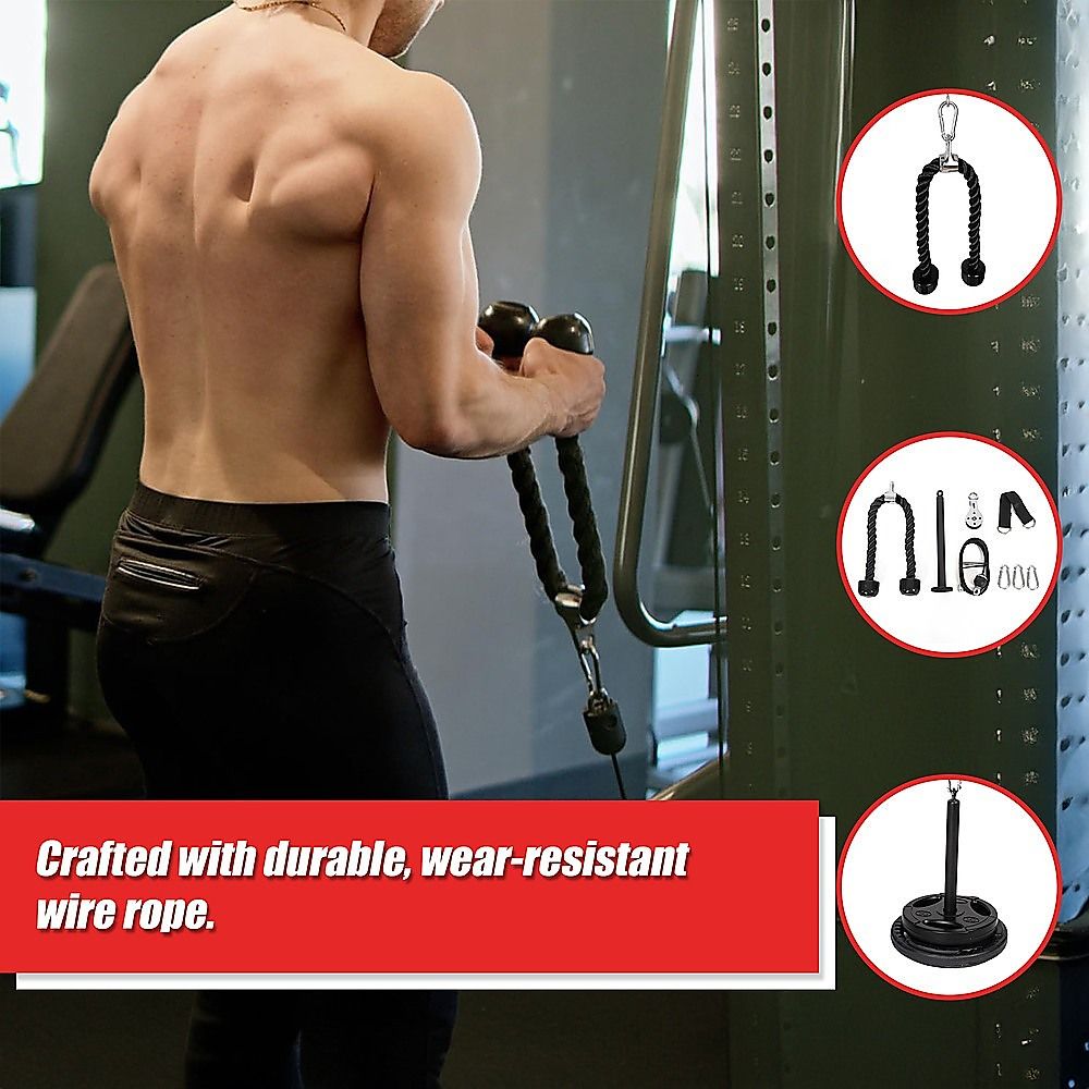 Fitness Pulley Set Gym Kit Tool Accessories Wire Rope โ image 5