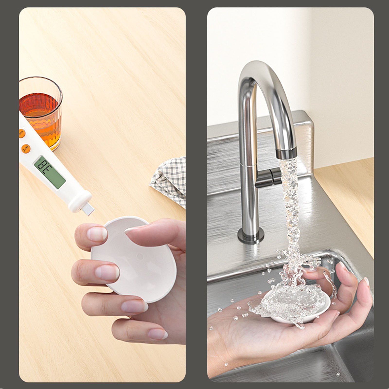 White Weighable Spoon 2 in 1 Electronic Kitchen Scale Lcd Digital Measuring Flour Digital Spoon Scale Kitchen Tool Forfood 20.5*5.8*1 H â image 5