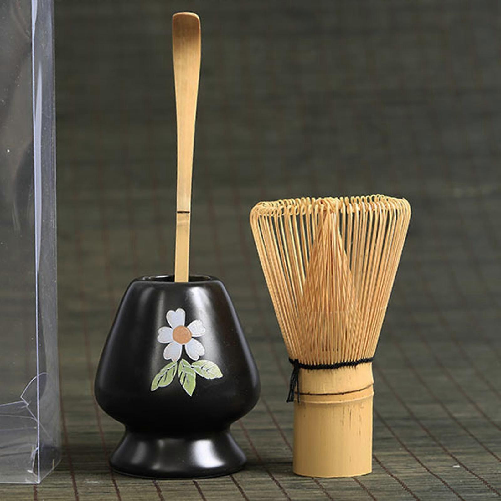 Matcha Whisk Ceremony Set (3pcs) - Whisk, Scoop, Tea Spoon & Bowl โ image 3