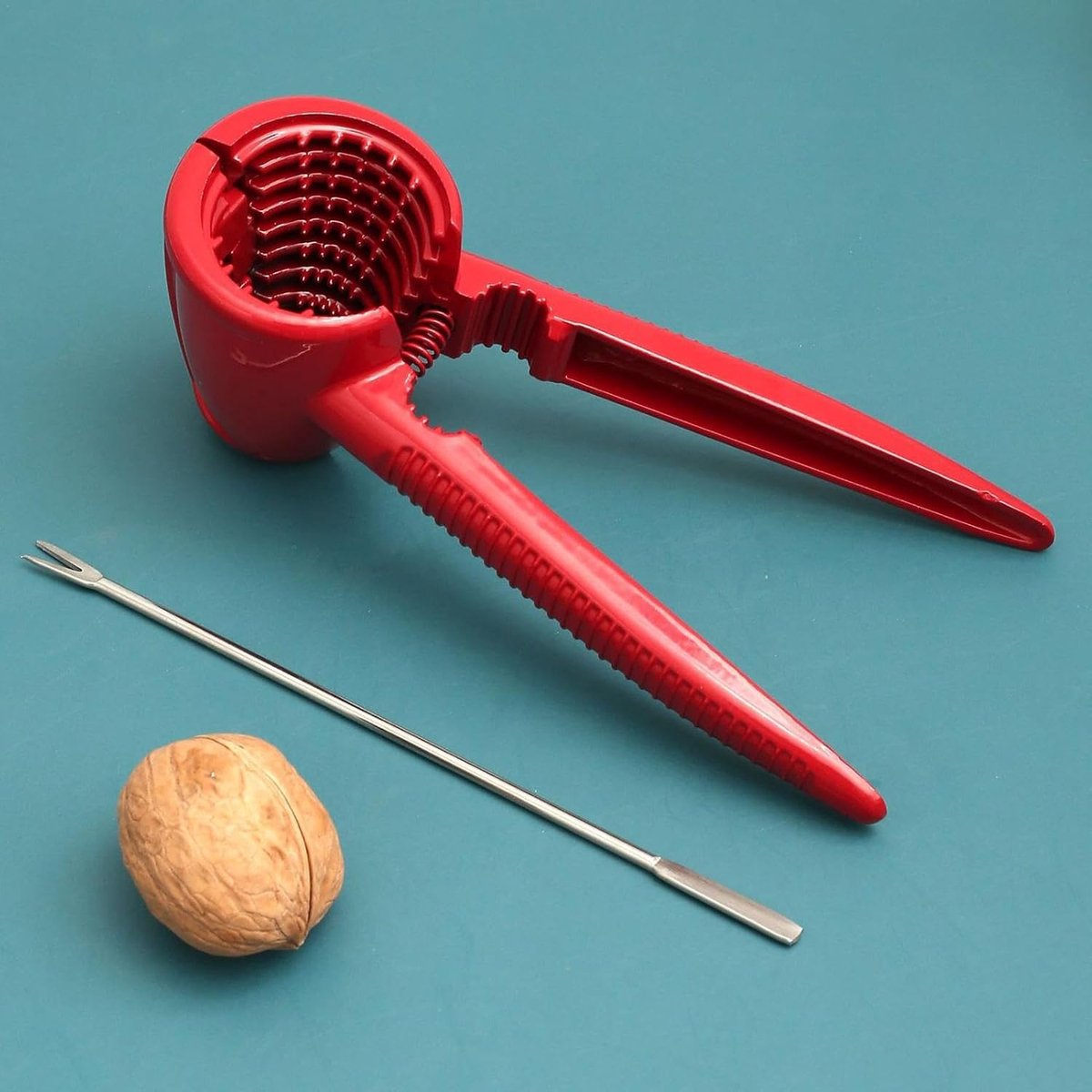 Nutcracker - Walnut Cracker - Nutcracker - Walnut Tongs - Kitchen Tongs Cutting Tool - Ideal for Walnuts and Hazelnuts - With Non-Slip Grip - For All Types of — image 3