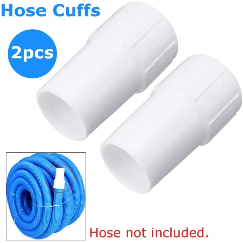 Pool Vacuum Cleaner Hose Cuffs Connector Adapter Fits for Vacuum Cleaner Hose Cleaning Accessories 1.5 Inch 2pcs — image 3