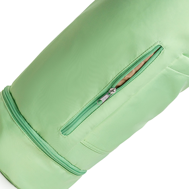 Green Durable Yoga Mat Carry Bag - Multi-Functional Fitness Backpack with Wet Pocket(Mugs are filming props, not included) β image 3