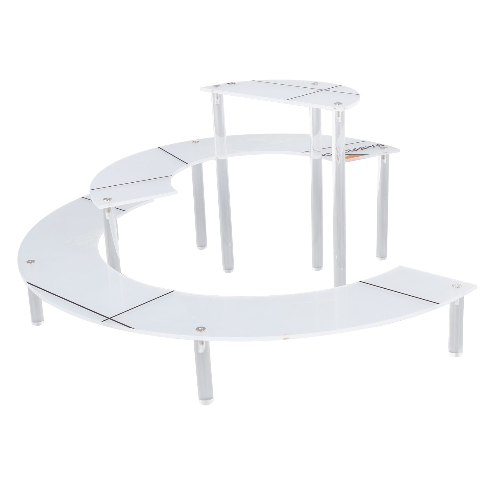 Acrylic Display Stand Transparent 3 Tiered Product Food Dessert Stand Round Display Riser Detachable Display Shelf for Home Restaurant Office Store — image 6