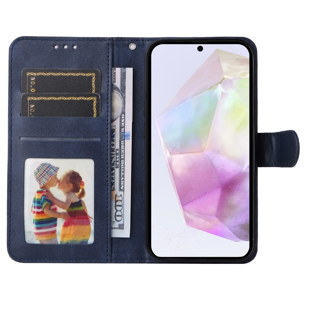 PU Leather Wallet Case Compatible with Samsung A56 5G - More Colors Available Blue — image 3