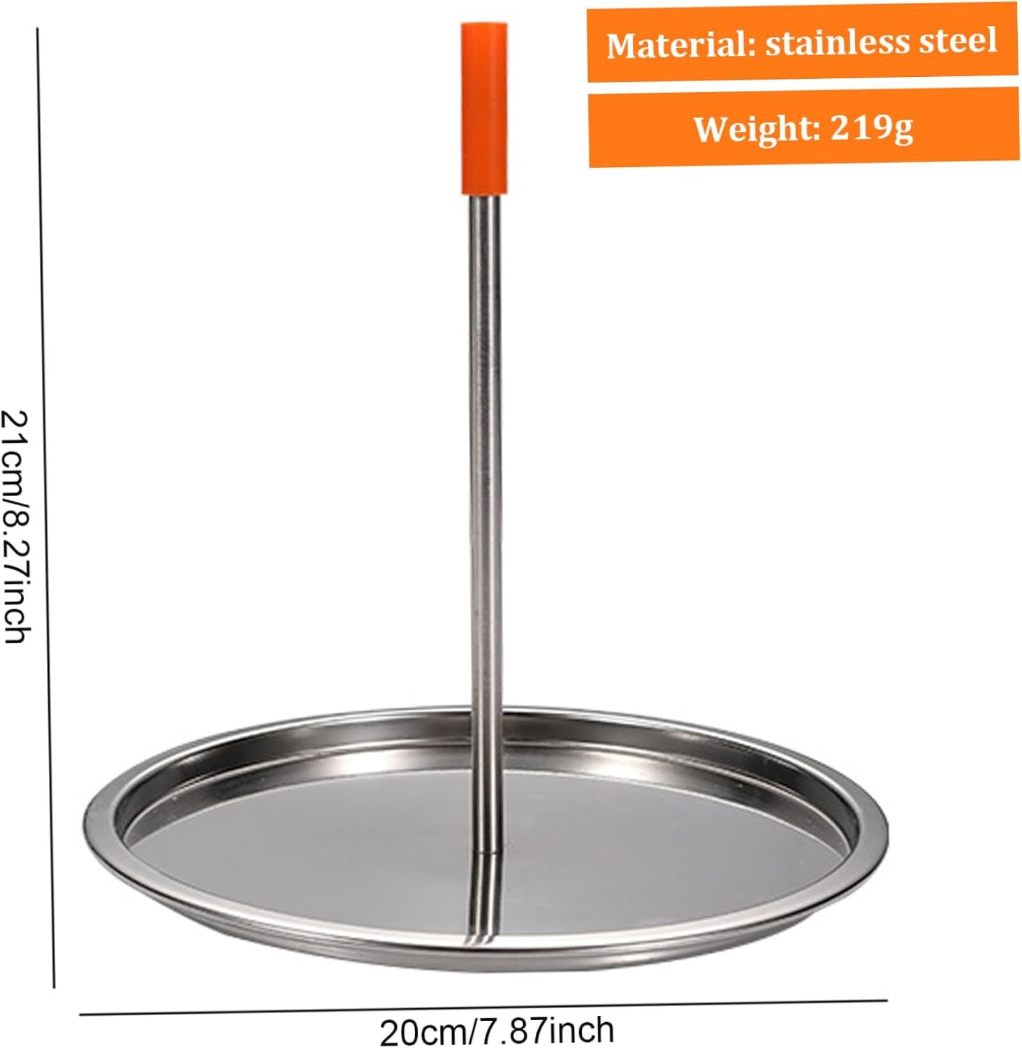 Vertical Grill Skewer Roasting Stand, 304 Stainless Steel for Chicken Turkey Kebab, Charcoal Grill Oven Use, 21 × 19.8 cm — image 2