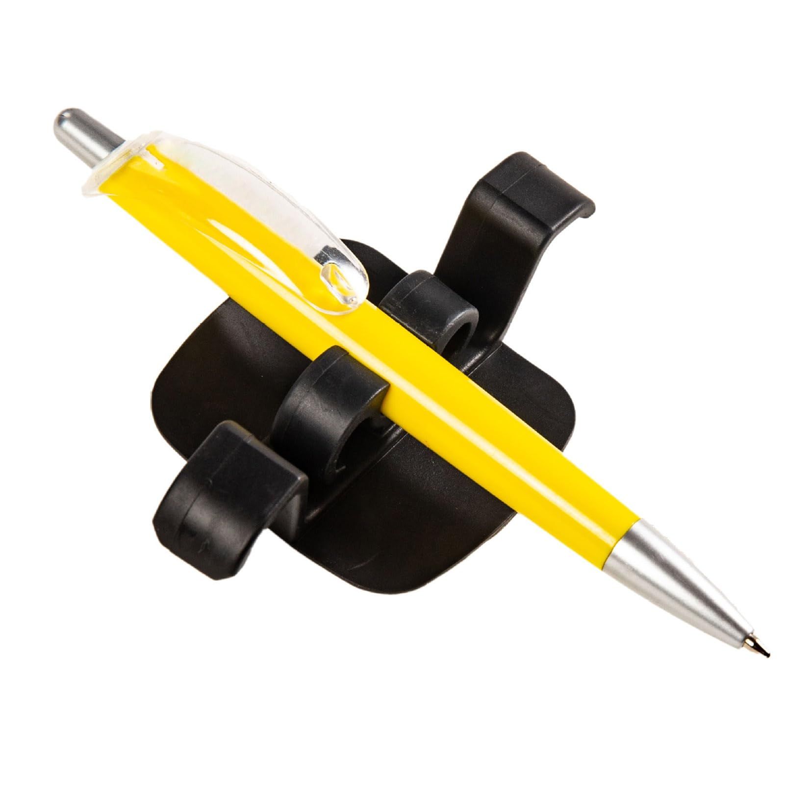 Pen Accessory Organizer Multi-pen Holder Self-adhesive Wear Resistant Flexible Compact Size Portable Desktop Ballpoint 5pcs โ image 4