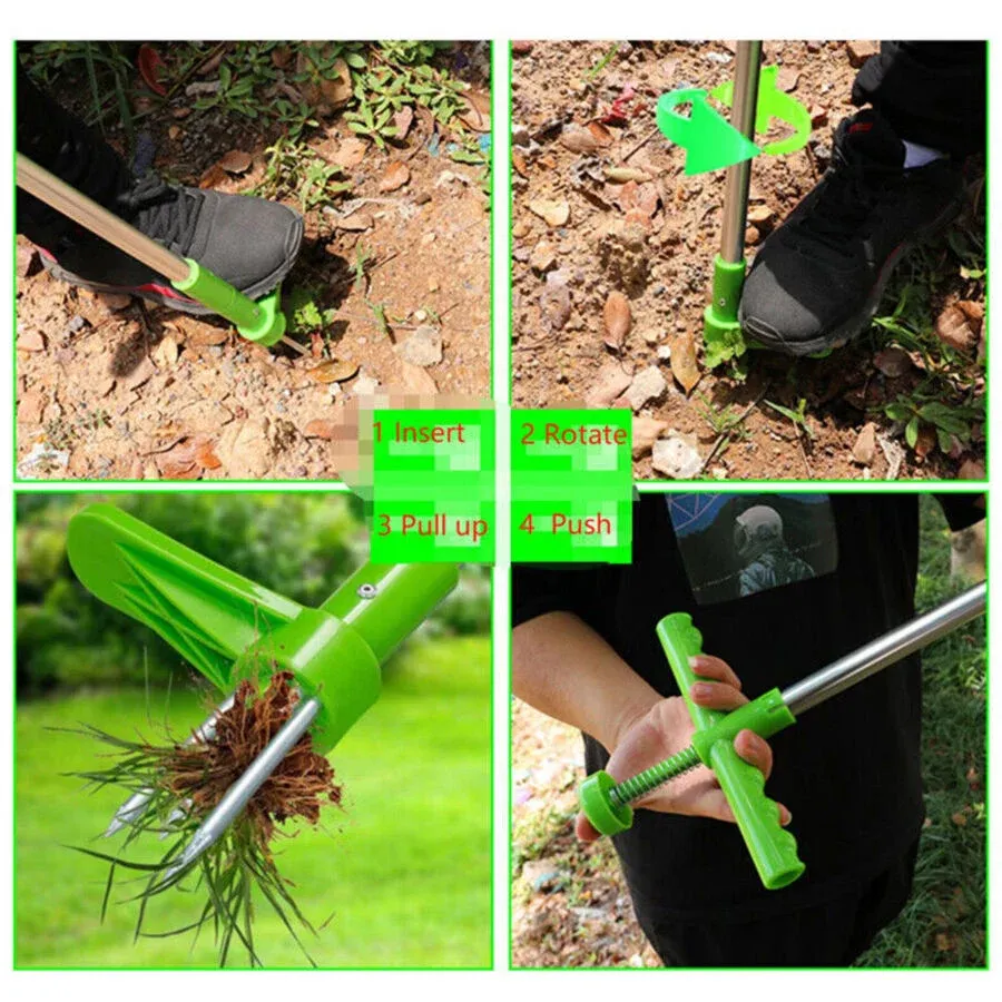Weed Puller Garden Golves Claws Weeder Twister Twist Pull Lawn Root Remover Tool — image 4