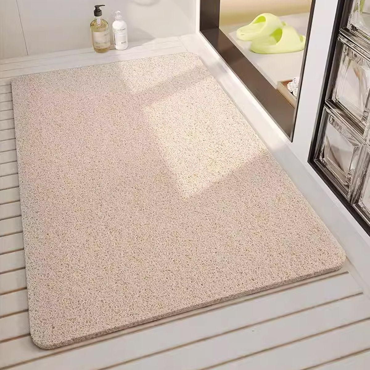 Waterproof Non-Slip Bathroom Shower Mat Anti-Slip Rug Toilet Floor Mat Washable - Cream-60 × 80cm — image 6