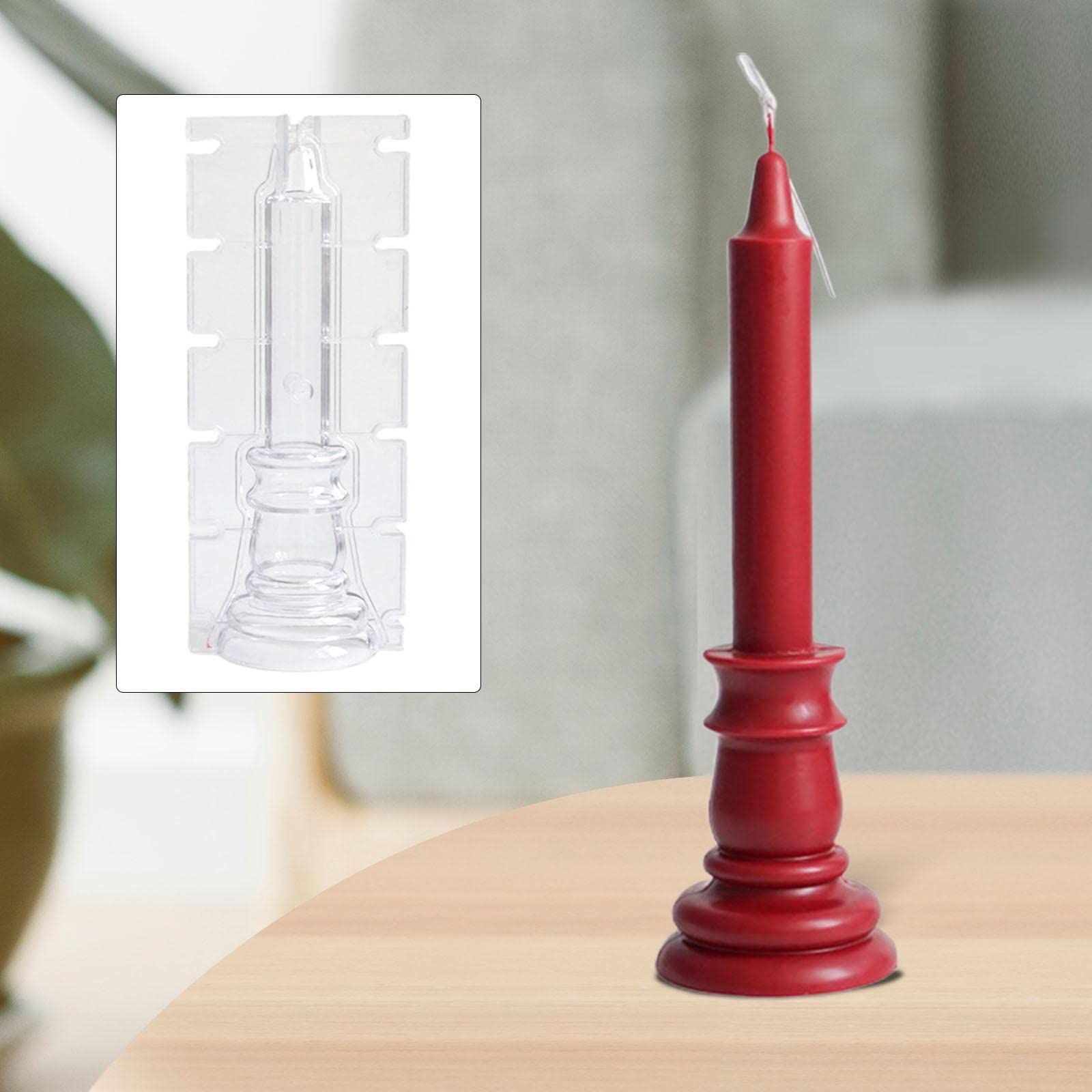 Candle Making Mould Candlestick Shape Decoration Handmade Accessories Supplies Crafting Portable Tool Cylinder DIY Birthday, Medium — image 2