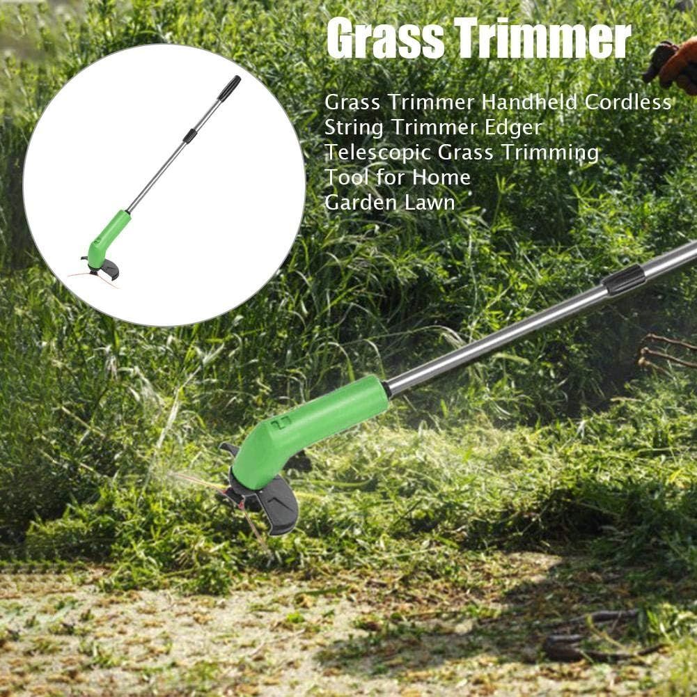 Household Small Weed Trimmer, Lawn Mower, Portable Grass Trimmer Handheld, Cordless String Trimmer Edger, Telescopic Grass Trimming Tool, Use for Home Garden — image 3
