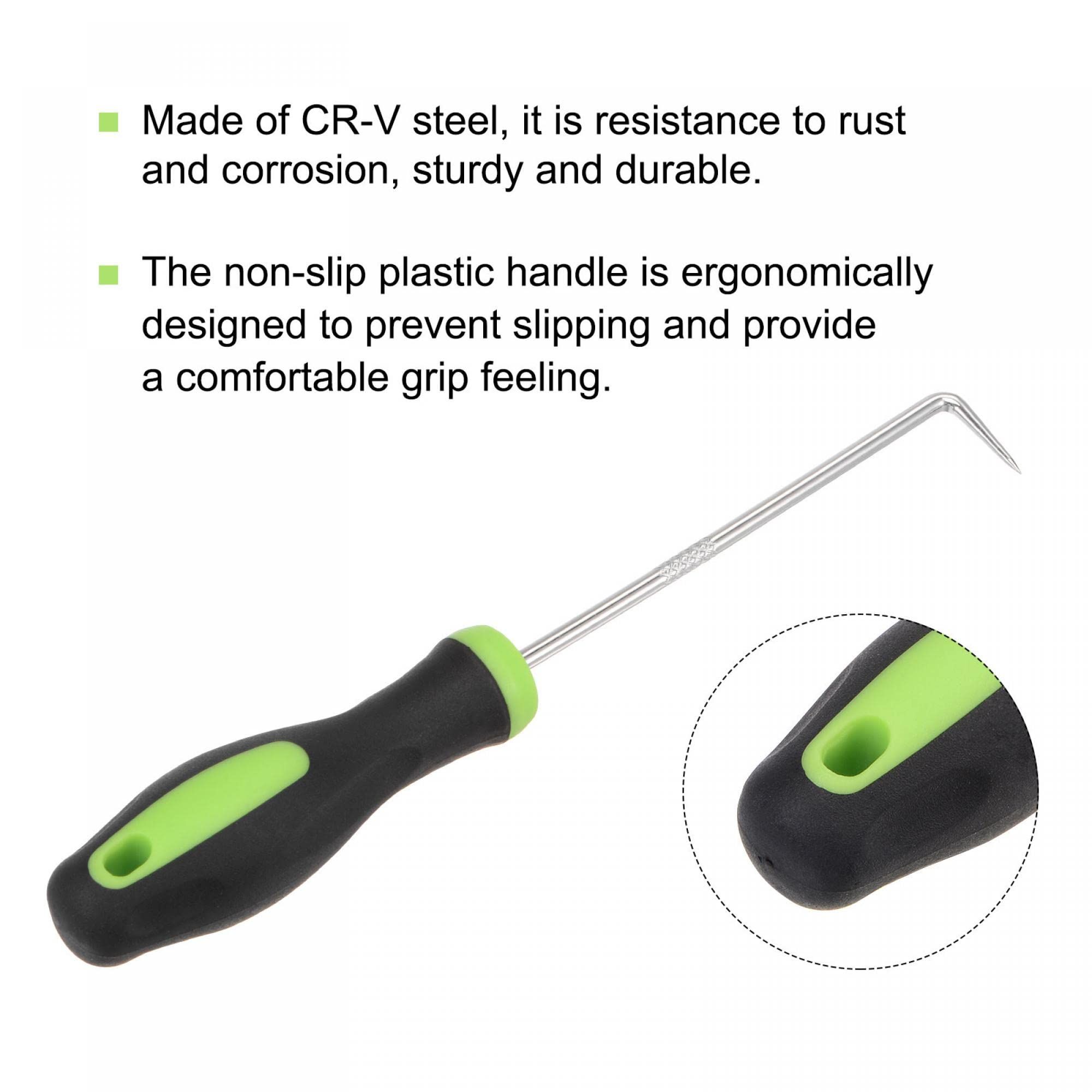 90 Degree Pick Hook 6.69" Puller Remover Removal Tool for Oil Seal/O-rings, Gasket, Hose 2Pcs โ image 3