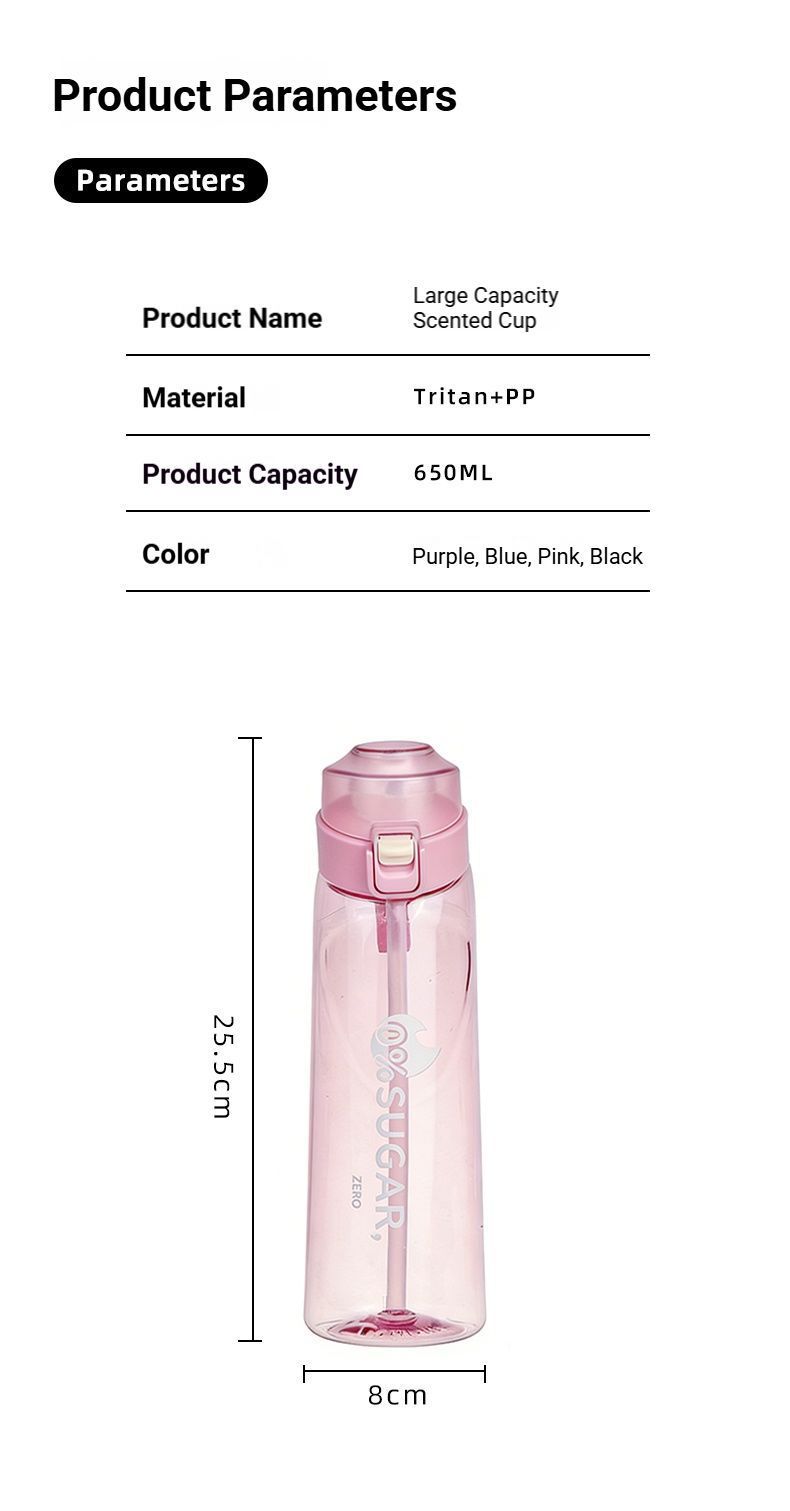 0 Sugar 0 Calorie Scented Water Bottle Pink — image 3