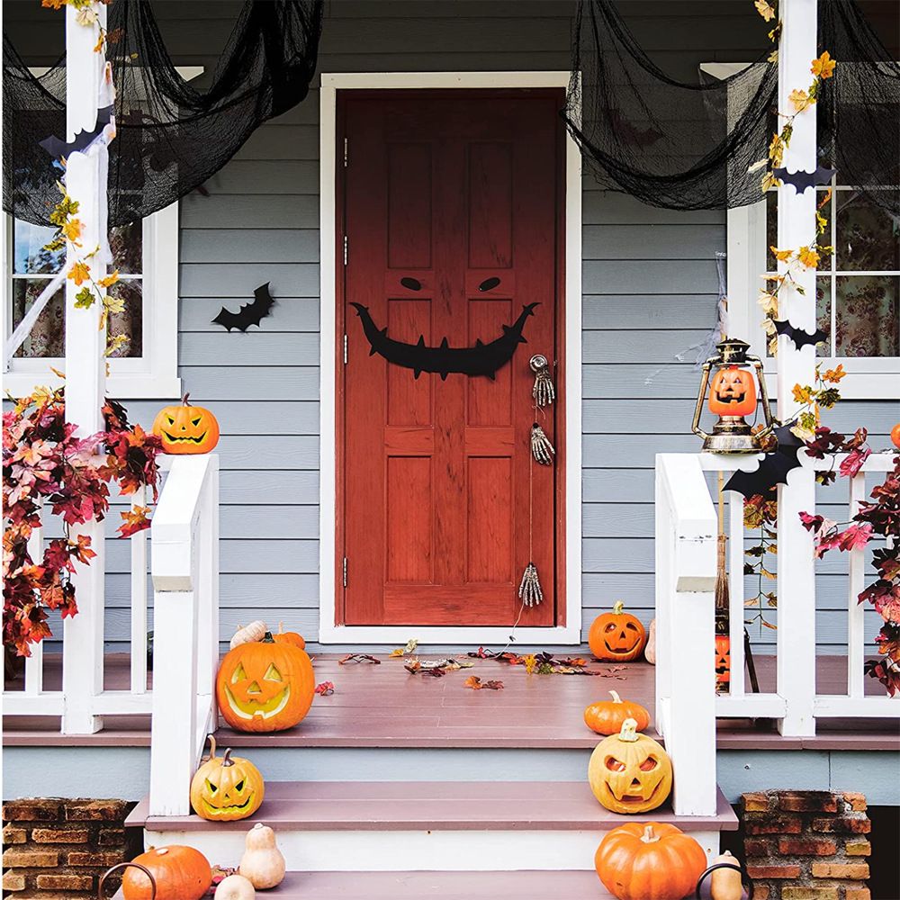 76cmx183cm Halloween Creepy Cloth - Halloween Decorations Clearance - Black Creepy Spooky Halloween Decorations Outdoor Indoor — image 3