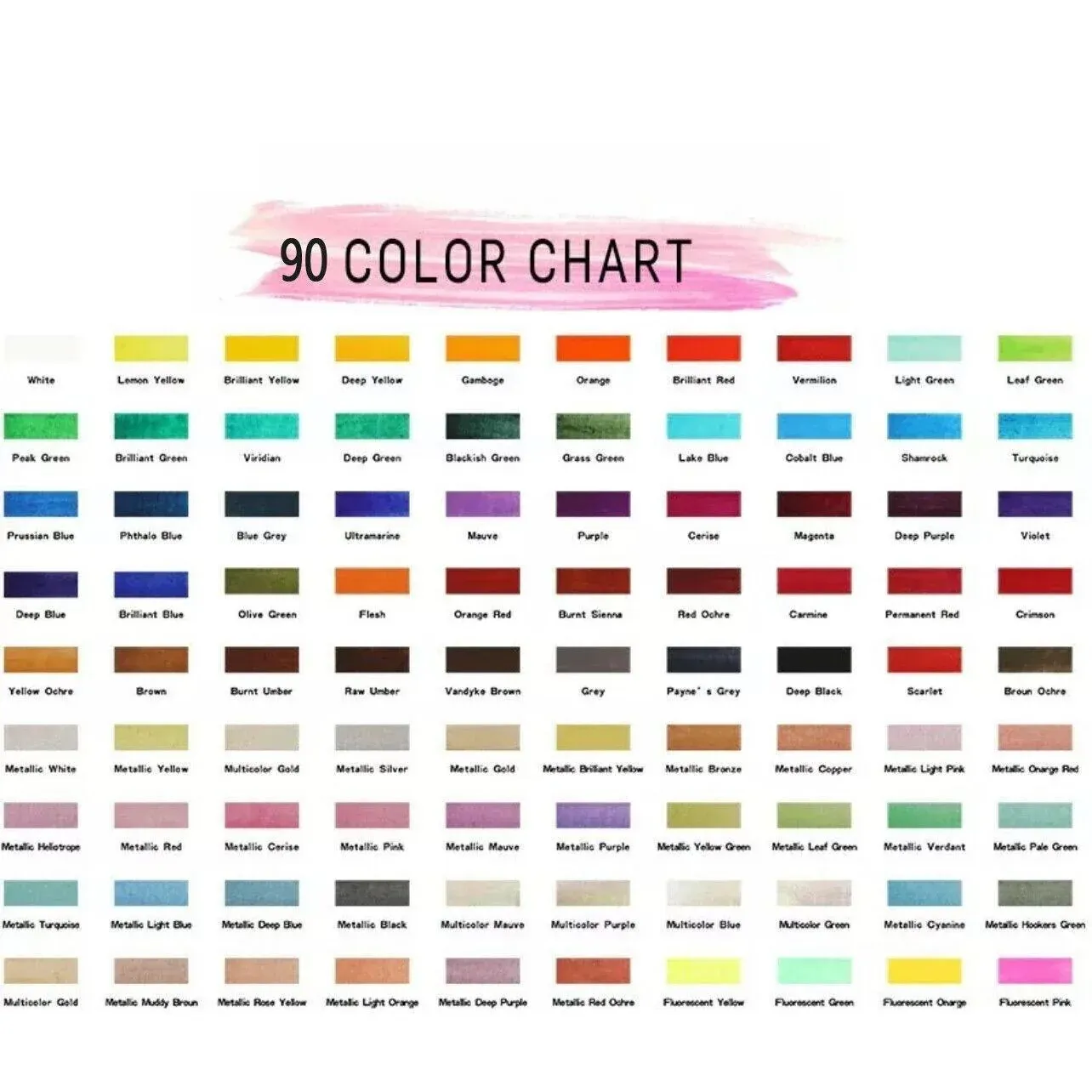 12-90 Watercolour Paint Set With Brush Painting Water Colour Kits - 50 Colours — image 6