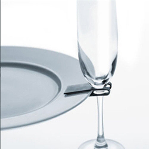 10 Pack Of 75mm White Wine Glass Dinner Lunch Plate Clip Holder - Stand Up Buffet Party - Promotion Merchandise Gift โ image 2