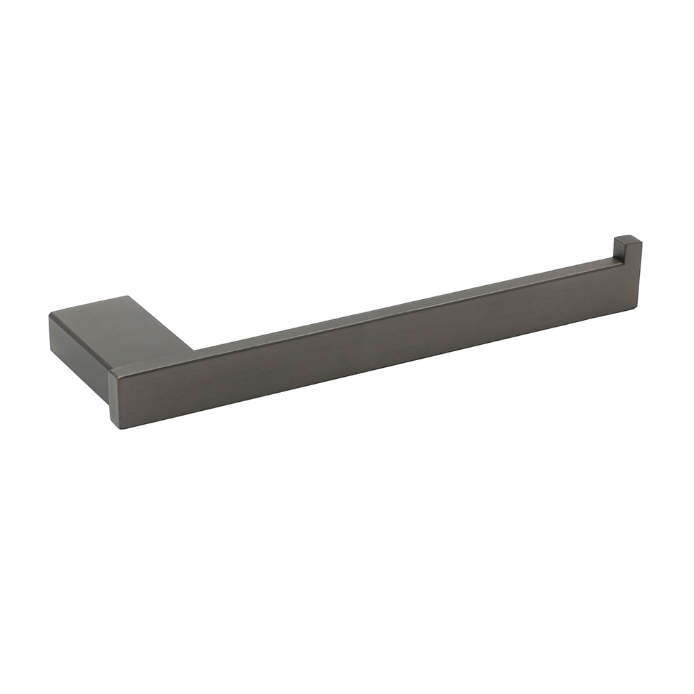 Gun Metal 304 Stainless Steel Square Towel Holder Rack Clothes Hook Kit Bathroom